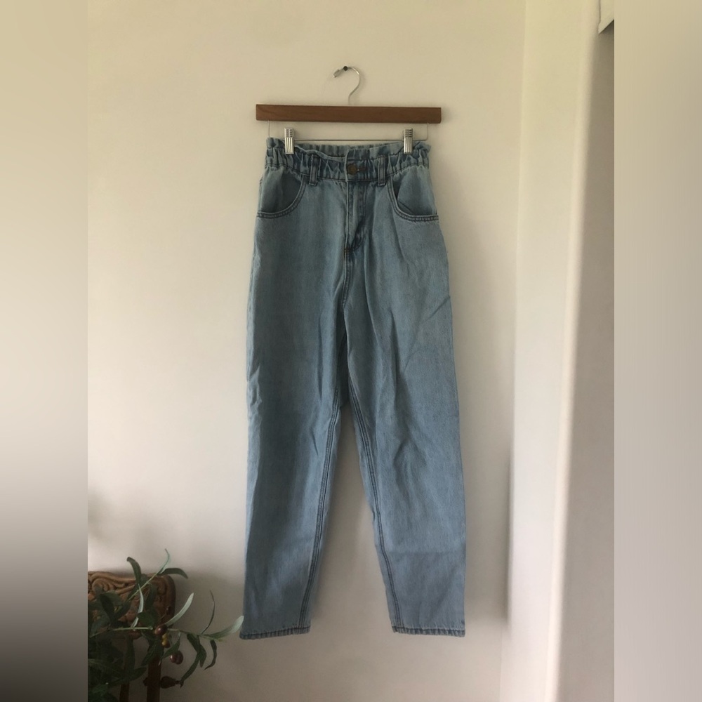 Harlow High-Waist Paperbag Jeans 100% Cotton | Size 26